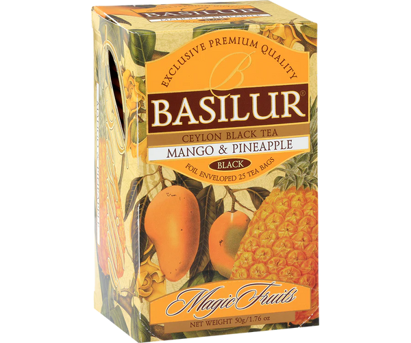 Te Negro Basilur Mango Y Piña 25 Bolsas