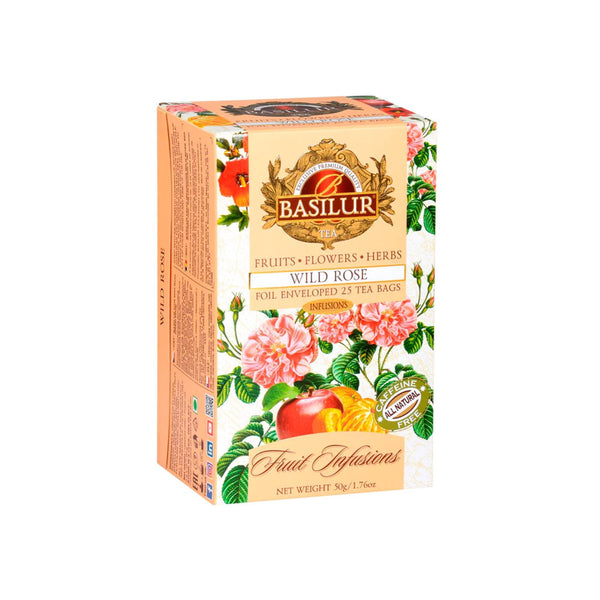 Infusión Basilur wild rose 25 bolsas